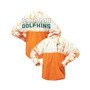 Women's Branded Orange Miami Dolphins Vintage-Like Bamboo Spirit Jersey Long Sleeve T-shirt
