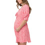 Maternity Harriet Tie Front Mini Dress
