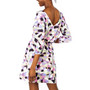 Women's Zoii Dress Bishop Sleeve V neck Mini