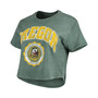 Women's Green Oregon Ducks Edith Vintage-Inspired Burnout Crop T-shirt