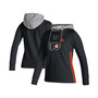 Women's Black Philadelphia Flyers Skate Lace AEROREADY Pullover Hoodie