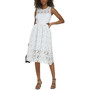Women's Lace Cutout Midi Dress