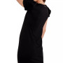 Maternity Short Sleeve Ruffled Shift Dress