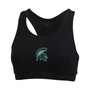 Women's Black Michigan State Spartans Support Your Team Sports Bra