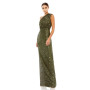 Women's Ieena Sequined Ruched One Shoulder Gown
