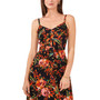 Women's Floral-Print Tie-Front Maxi Dress
