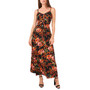 Women's Floral-Print Tie-Front Maxi Dress