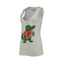 Women's Heathered Gray Florida Gators Relaxed Henley Tri-Blend V-Neck Tank Top