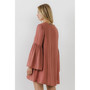 Women's Deep V Laced Mini Dress