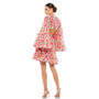 Women's Ieena Floral Cut Out V Neck Bell Sleeve Mini Dress