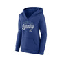 Women's Branded Blue Tampa Bay Lightning Simplicity Crossover V-Neck Pullover Hoodie