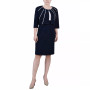 Petite Two Piece Jacket and Dress Set