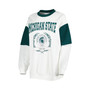 Women's White Michigan State Spartans It's A Vibe Dolman Pullover Sweatshirt