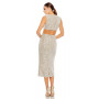 Women's Ieena Sequin Front Twist Cut Out Column Dress