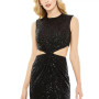 Women's Ieena Sequin Front Twist Cut Out Column Dress