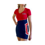 Women's Red and Navy Cleveland Guardians Hoodie Dress