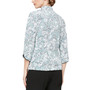 Women's Printed Jacket & Scoop-Neck Top
