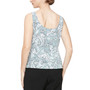 Women's Printed Jacket & Scoop-Neck Top