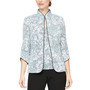 Women's Printed Jacket & Scoop-Neck Top