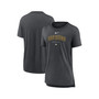 Women's Heather Charcoal San Diego Padres Authentic Collection Early Work Tri-Blend T-shirt