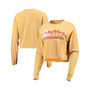 Women's Gold Florida State Seminoles Beach Club Cropped Long Sleeve T-shirt