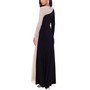 Women's Two-Tone Long-Sleeve Jersey-Knit Gown