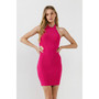 Women's Cutout Halter Mini Dress