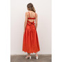 Women's Cut-Out Eyelet Midi Dress