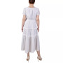 Petite Short Sleeve Tiered Midi Dress