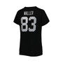 Women's Branded Darren Waller Black Las Vegas Raiders Plus Size Player Name and Number V-Neck T-shirt