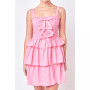 Women's Ruffle tiered Mini Dress with Ties