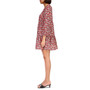Women's Floral-Print Long-Sleeve Tiered Dress