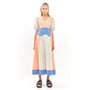 Women's Mixed Print Maxi Dress