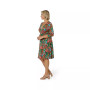 Women's Plus Size Perfect Wrap 3/4 Sleeve Dress