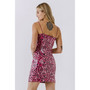 Women's Leopard Sequin Mini Dress