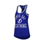 Women's Royal Tampa Bay Lightning First Base Racerback Scoop Neck Tank Top