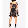 Trendy Plus Size Botanical Floral Dress