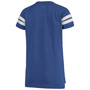 Women's Royal, White Kansas City Royals Tri-Blend Wordmark Notch Neck T-shirt