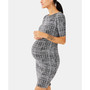 Maternity Jacquard Sheath Dress