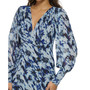 Women's Printed Surplice Button Wrap Dress