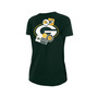 Women's Green Green Bay Packers Athletic Slub Front Knot T-shirt