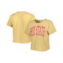 Women's Yellow Ohio State Buckeyes Core Fashion Cropped T-shirt