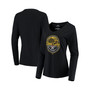 Women's Black Pittsburgh Pirates Steel City Long Sleeve V-Neck T-shirt