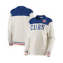 Women's Cream, Royal Chicago Cubs Touch Free Agency Pullover Sweatshirt