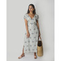 Women's Sapphire Haze Drawstring Maxi Dress