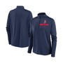 Women's Navy Boston Red Sox Primetime Local Touch Pacer Quarter-Zip Top