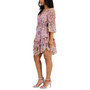 Petite Printed Ruffle-Hem Peasant Dress