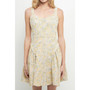 Women's Embroidered Linen Bustier Dress