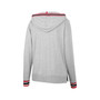 Women's Heathered Gray Wisconsin Badgers Andy V-Neck Pullover Hoodie