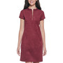 Faux-Suede Shift Dress